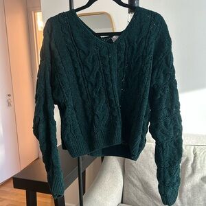 Forest green oversized sweater